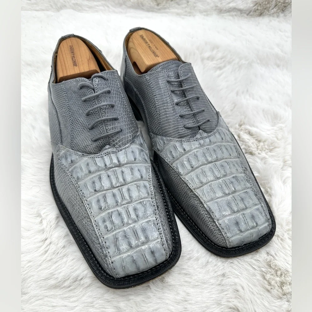 David‎ Eden Mens Genuine Alligator Lizard Shoes 10.5 Men’s oxfords